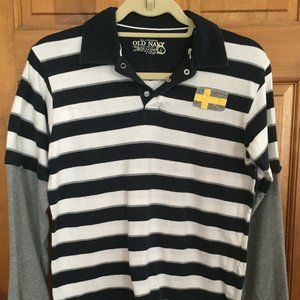 Old Navy Long Sleeve Layered Collared Shirt